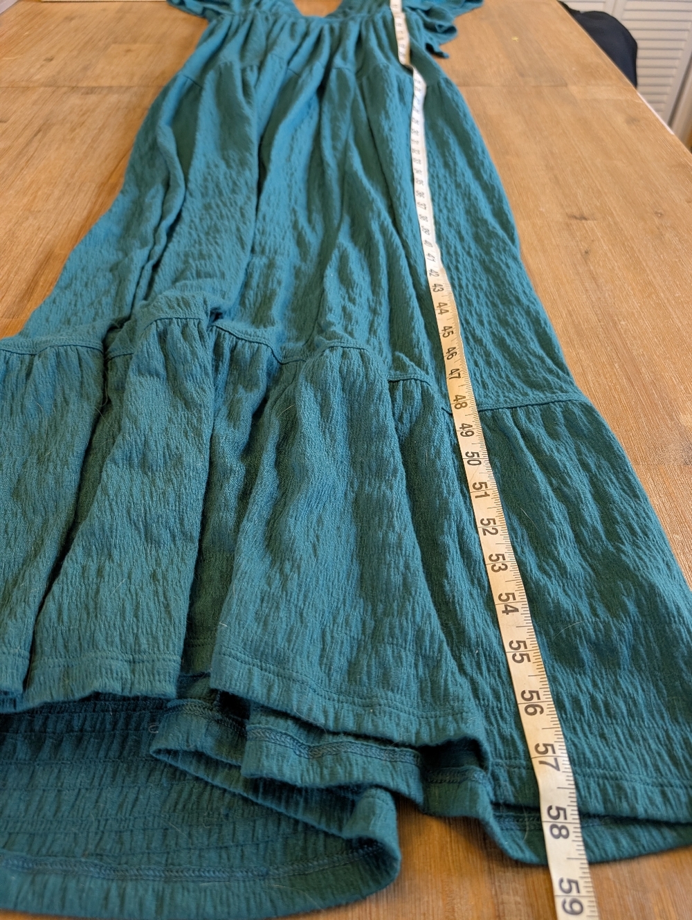 Free People Beach La La Maxi Dress in Teal Blue Boho, size Large - Picture 10 of 13